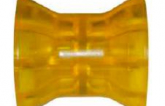 Ролик носовой L=74 мм, D=73/50/14.5 мм PVC желтый