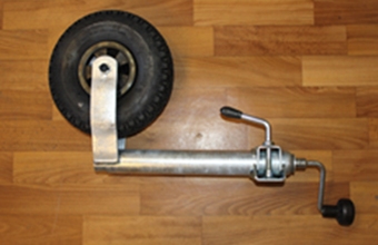 Опорное колесо AL-KO PLUS с пневмошиной. Труба 49 см, горячий цинк, подшипник домкрата