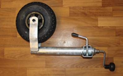 Опорное колесо AL-KO PLUS с пневмошиной. Труба 49 см, горячий цинк, подшипник домкрата